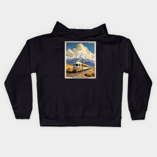 Southern Fuegian Railway Argentina Vintage Tourism Poster Kids Hoodie